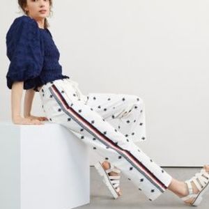 🐝  Maeve for Anthropologie Bee track pants NWT sz S 🐝